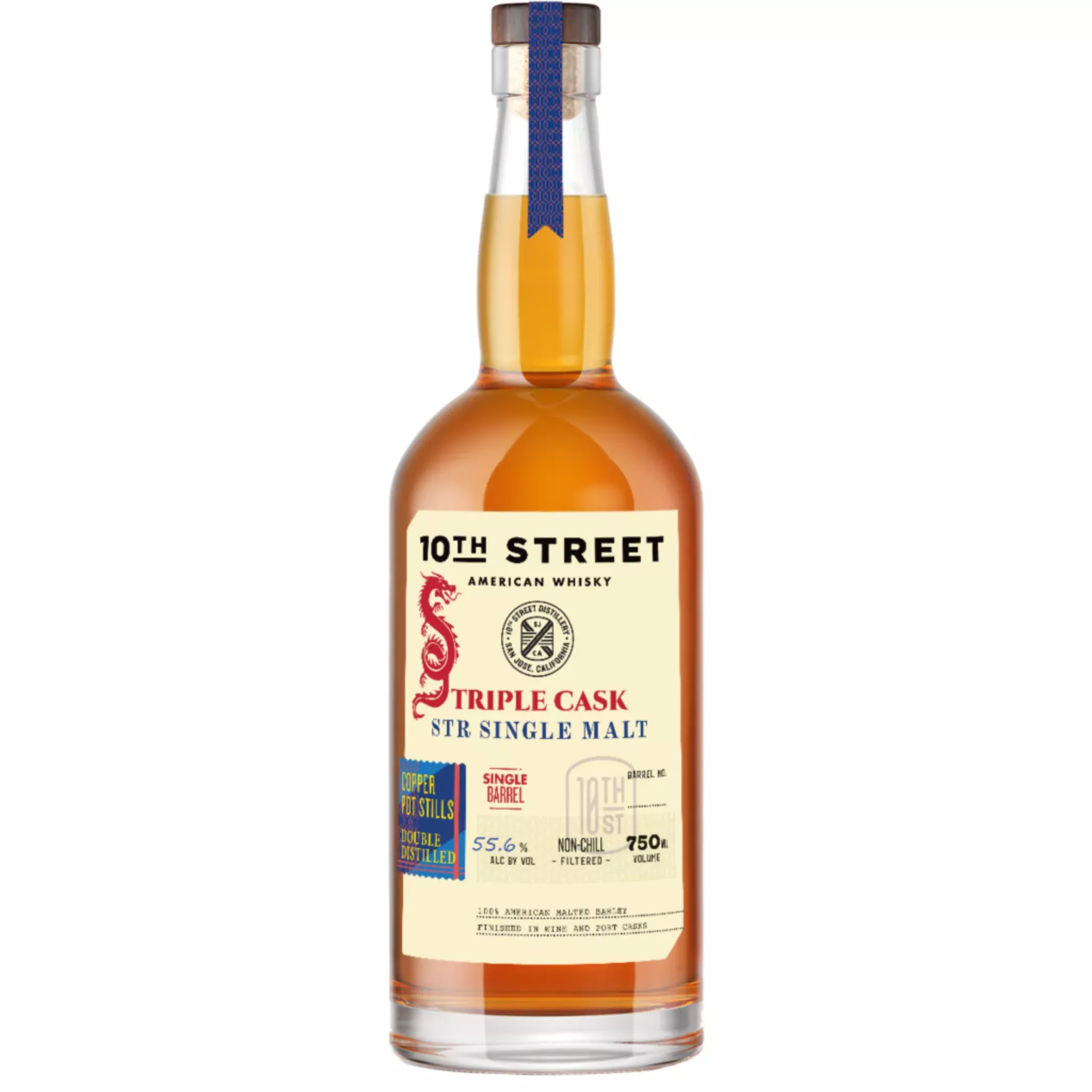 10th Street STR Triple Cask Single Malt Whiskey