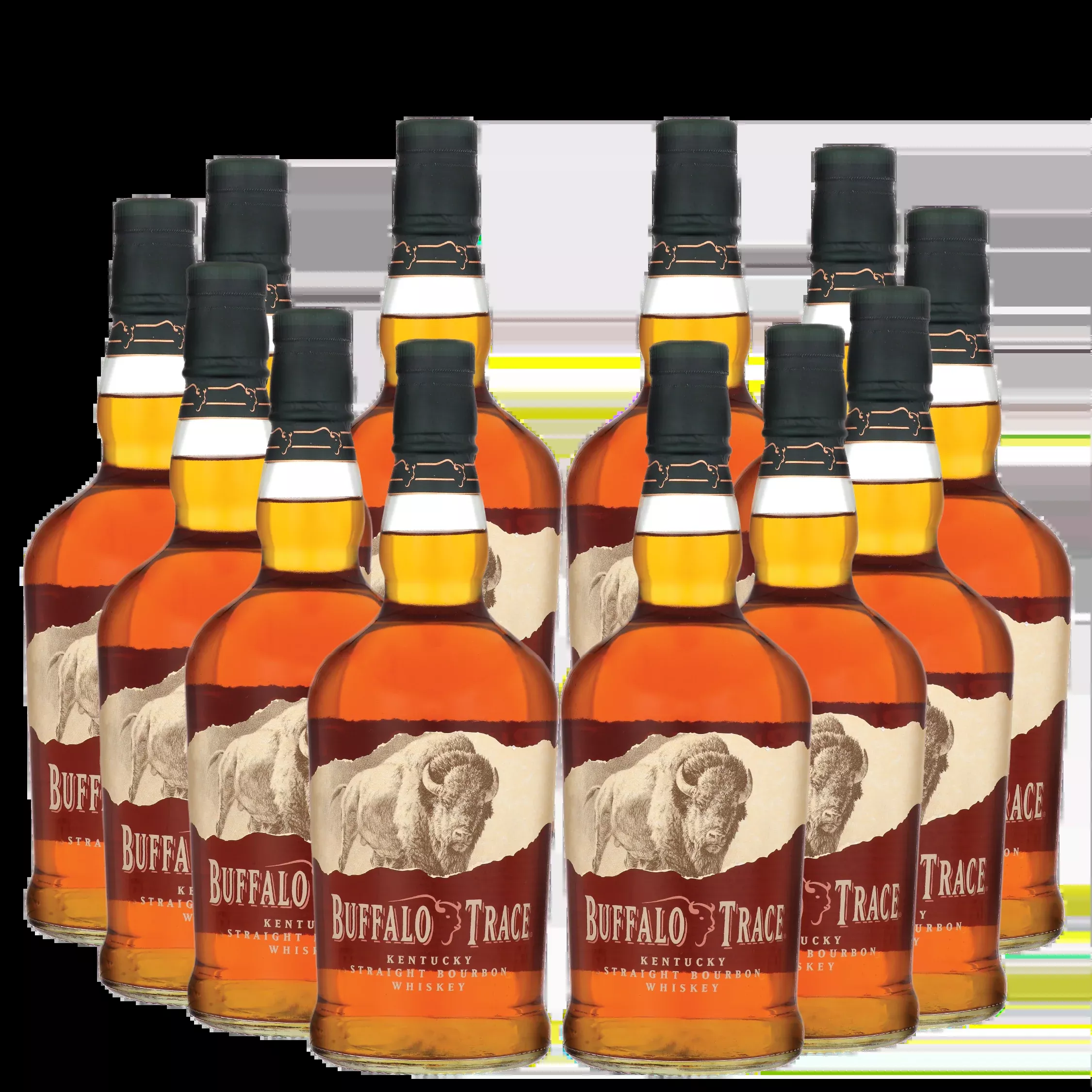 12 Buffalo Trace Kentucky Straight Bourbon Whiskey Package - 750ml