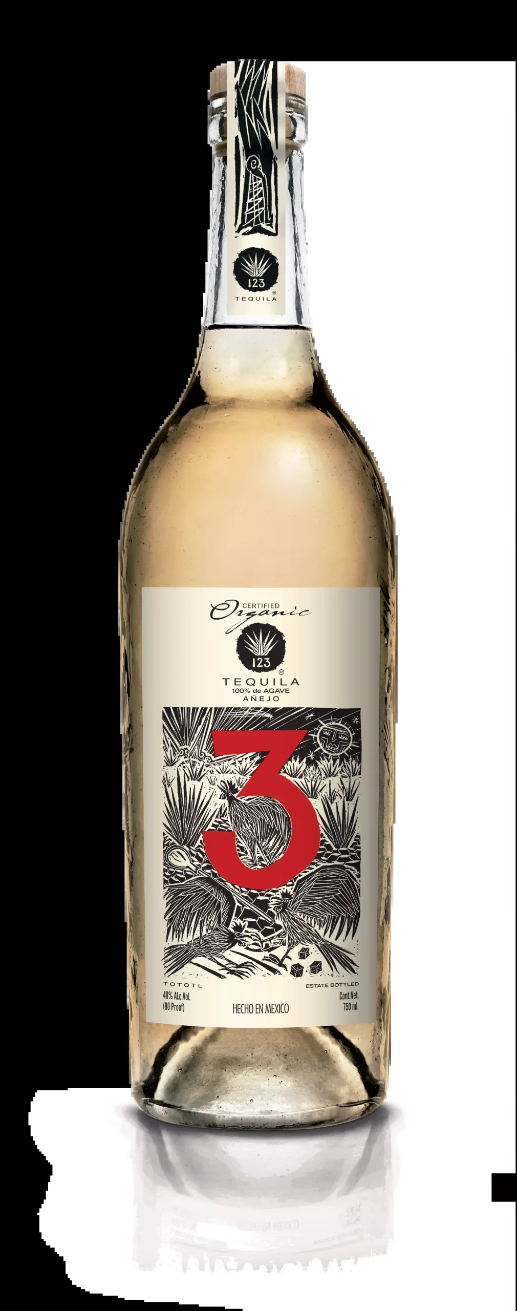 123 Organic Tequila Anejo (Tres)
