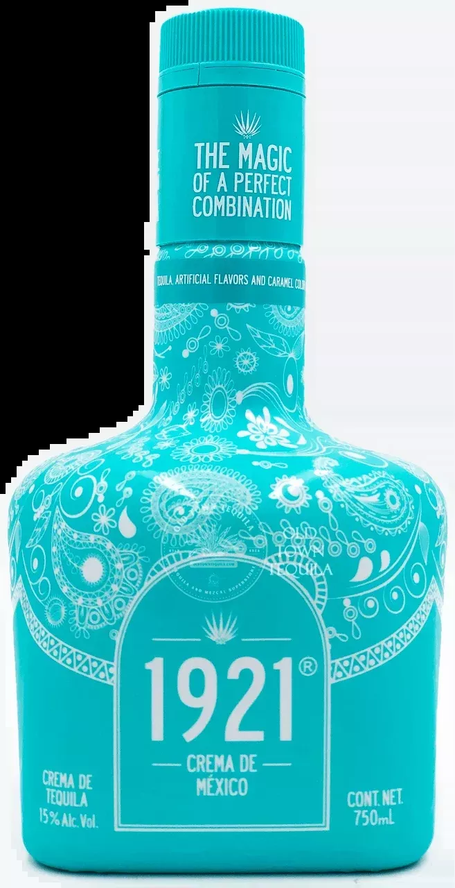 1921 Crema de Tequila Turquoise Bottle 750ml
