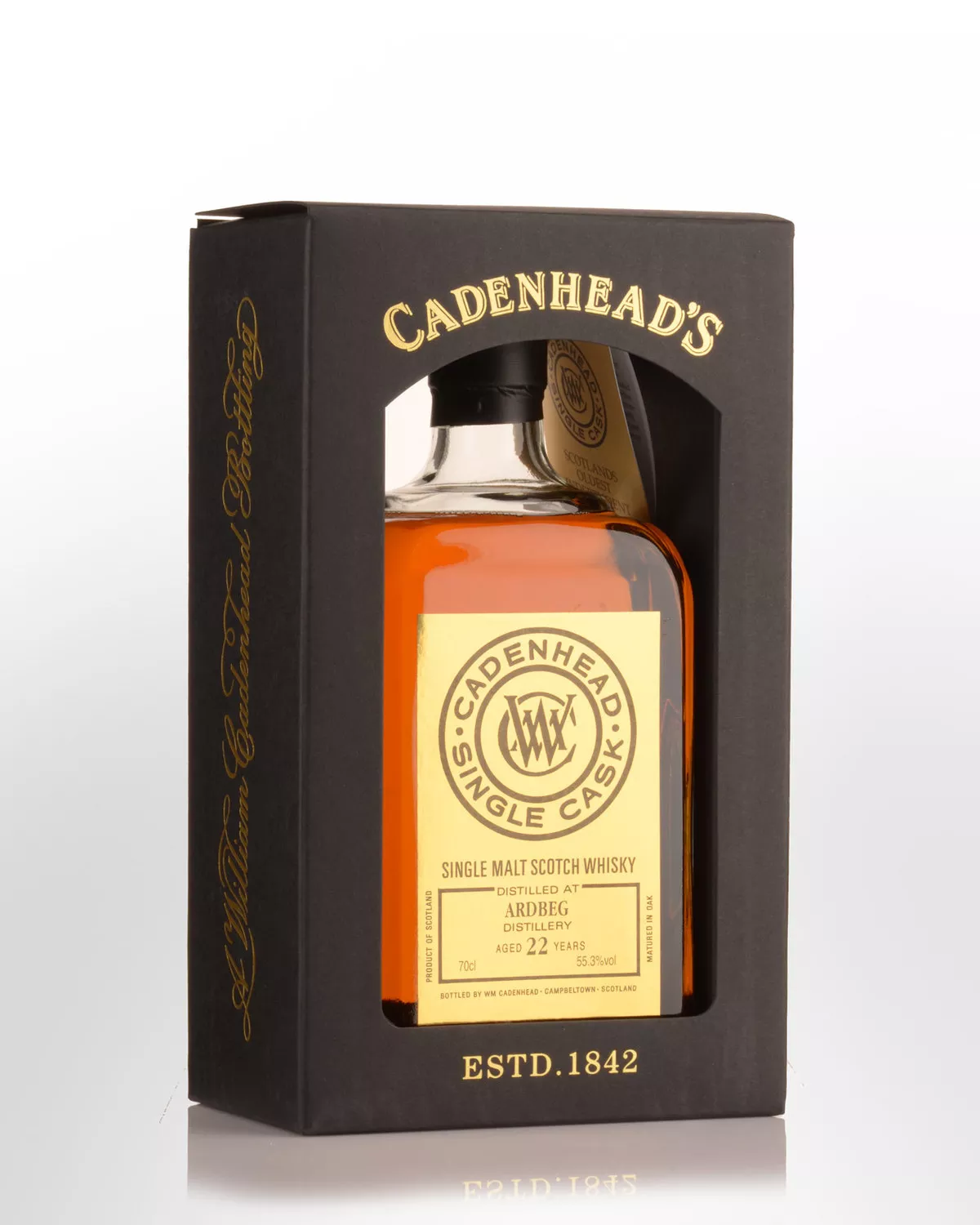 1993 Cadenhead's Single Cask Ardbeg 22 Year Old Cask Strength Single Malt Scotch Whisky (700ml)
