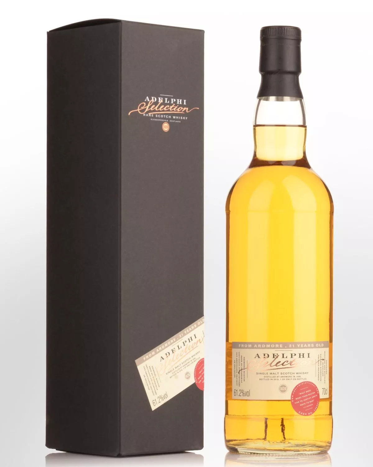1996 Adelphi Ardmore 21 Year Old Cask Strength Single Malt Scotch Whisky (700ml) - 61.2%