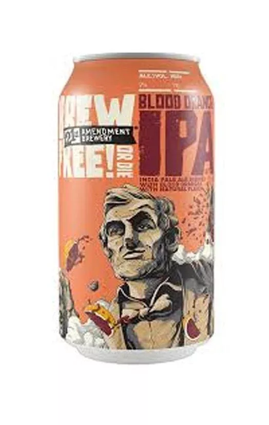 21st Amendment Blood Orange Brew Free! Or Die IPA