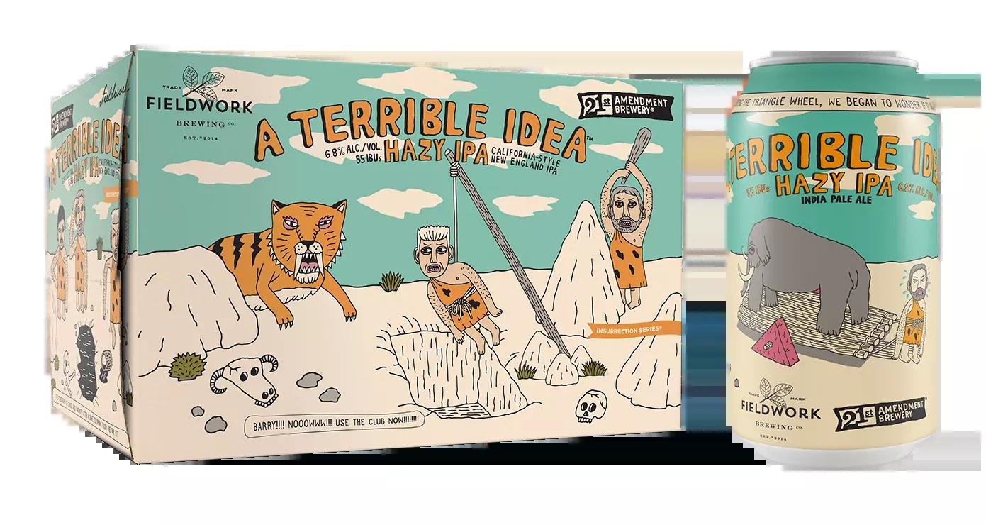 21st Amendment & Fieldwork Brewing A Terrible Idea 6 pack cans