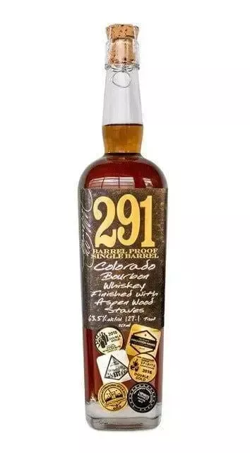 291 Colorado Bourbon Whiskey, Barrel Proof, Single Barrel