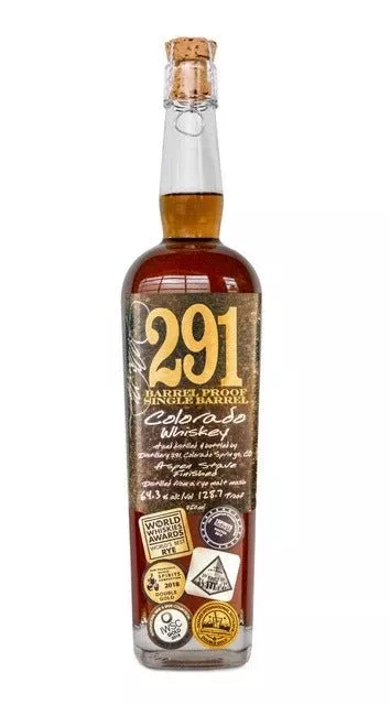 291 Colorado Whiskey, Barrel Proof, Single Barrel