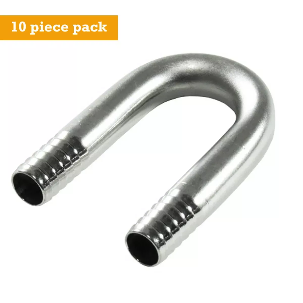 3/8" hose U-bend large radius