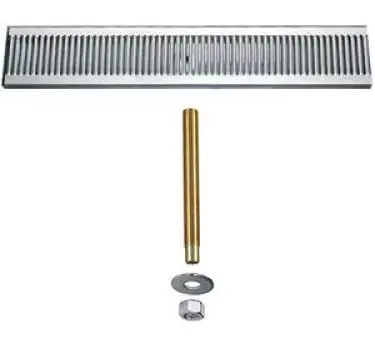 30" Stainless Steel Surface Mount Drain Tray, with Drain