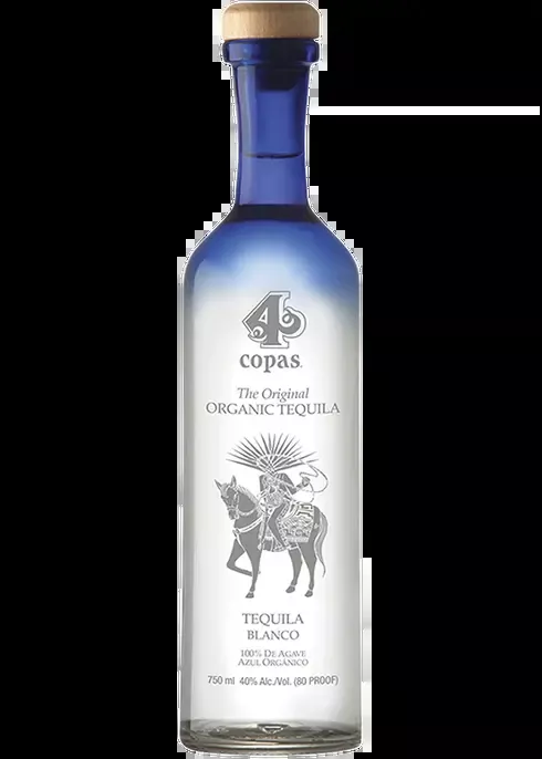 4 Copas Organic Blanco Tequila - 750ml