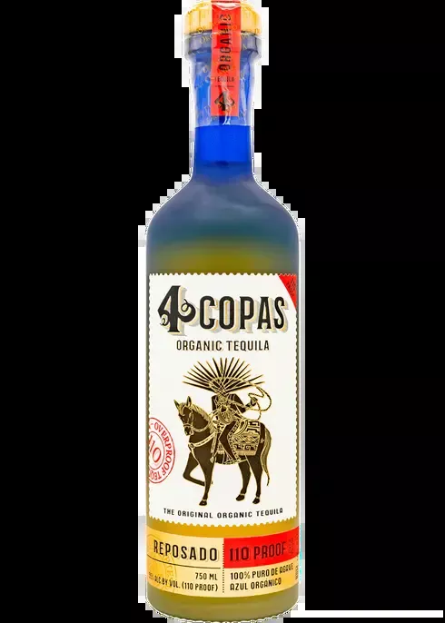4 Copas Over Proof Reposado Tequila 750ml