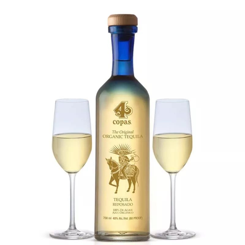 4 COPAS REPOSADO TEQUILA