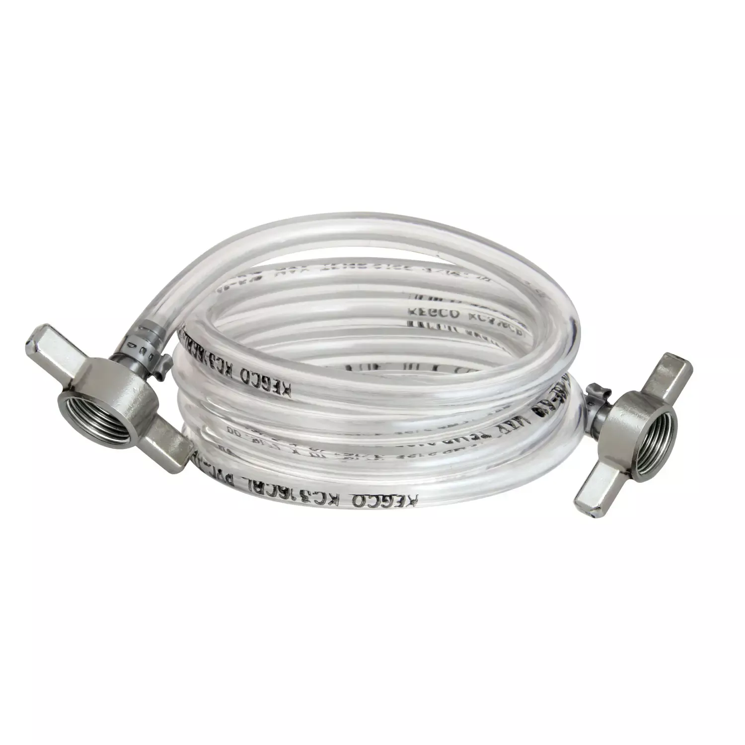 5 Feet of 3/16 Inch I.D. Jumper Line Assembly with 2 Wingnuts