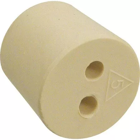 #5 Rubber Stopper - 2 holes
