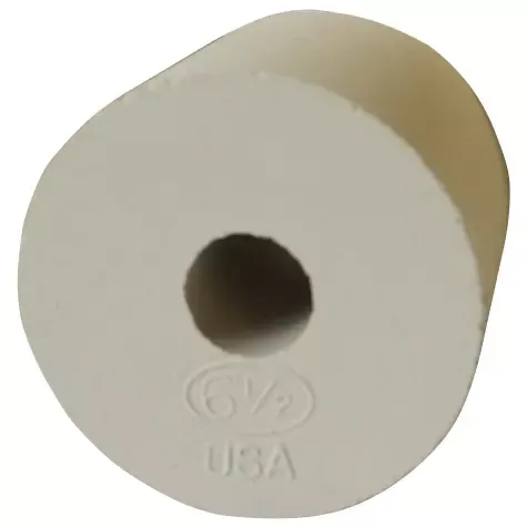 #6 1/2" Rubber Stopper - Drilled