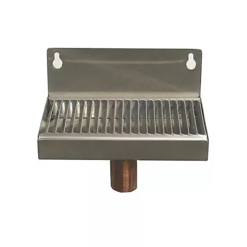 6" Stainless Steel Wall Mount w/Drain