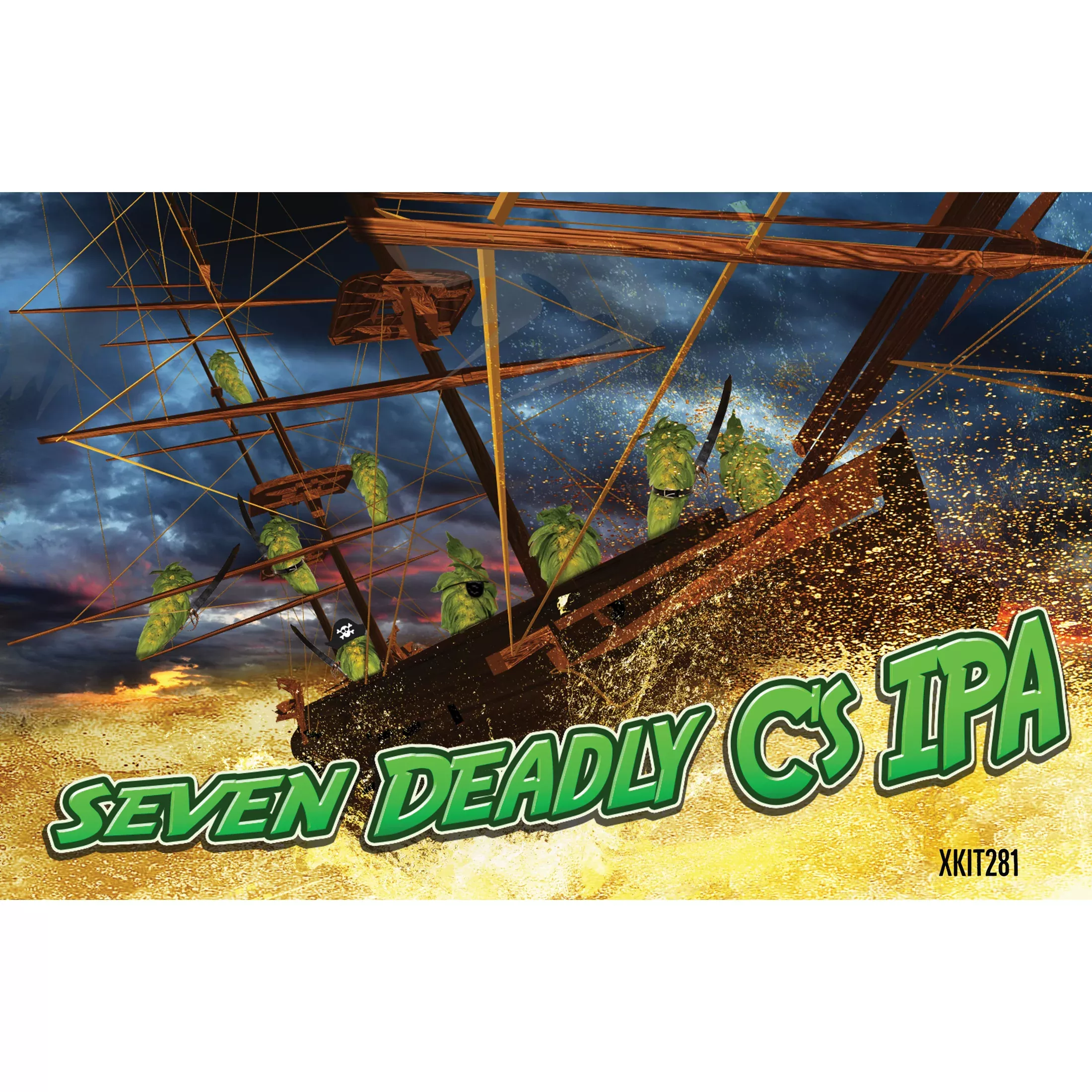 7 Deadly Cs IPA | 5 Gallon Beer Recipe Kit | All-Grain