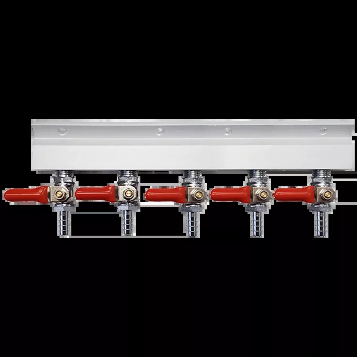 Air Distributor, Five-Way, plug-barb