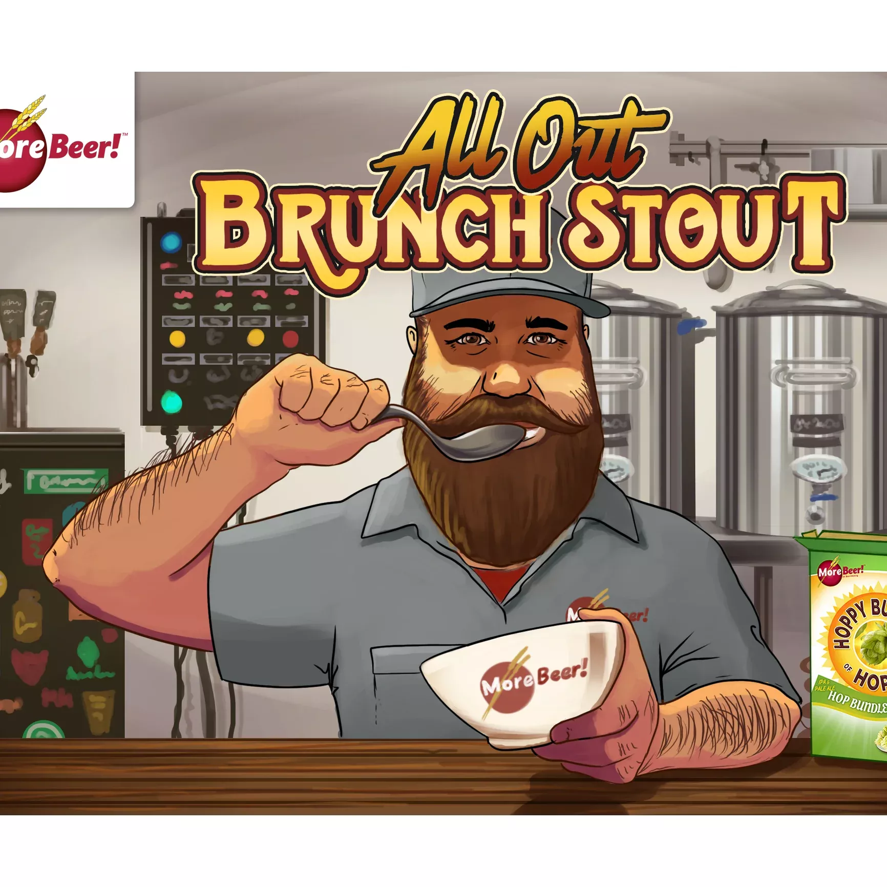 All Out Brunch Stout | Founders Breakfast Stout Clone | 5 Gallon Beer Recipe Kit | Extract