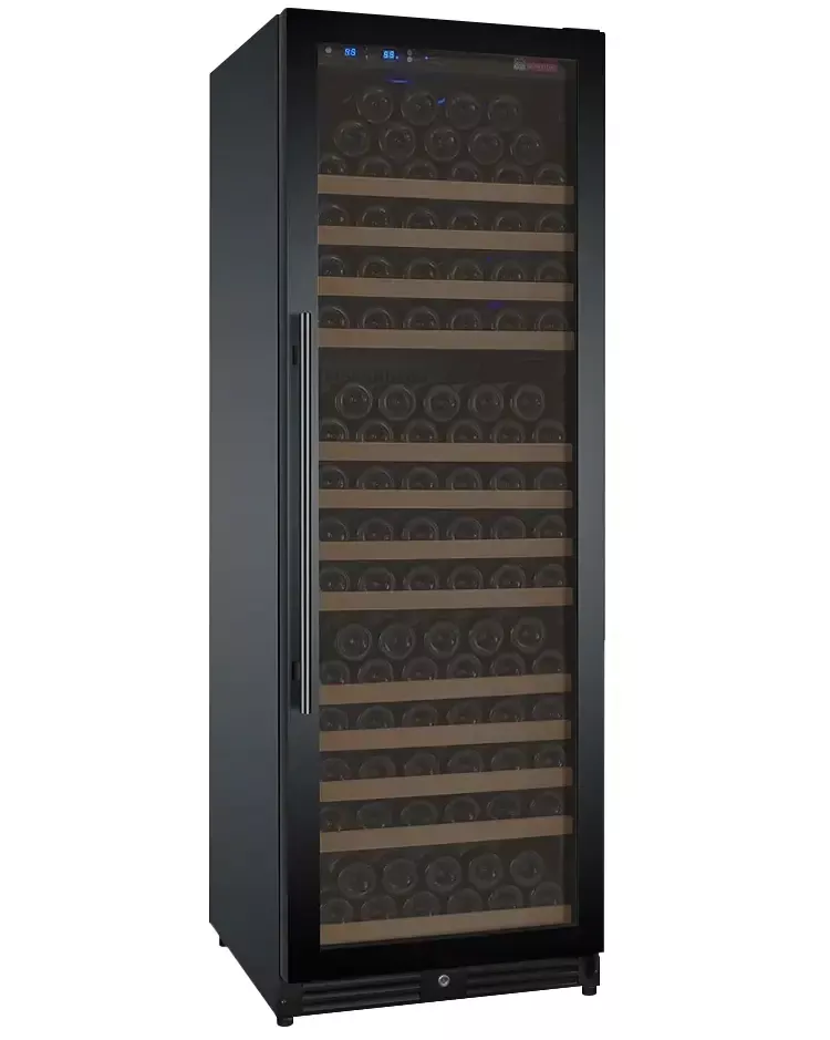 Allavino 24" Wide FlexCount II Tru-Vino 177 Bottle Single Zone Black Right Hinge Wine Refrigerator