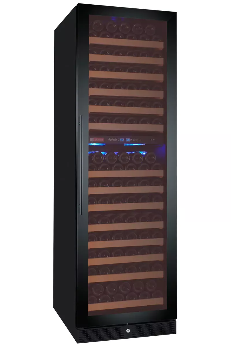 Allavino FlexCount Classic Series 172 Bottle Dual Zone Wine Refrigerator - Right Hinge Black Door