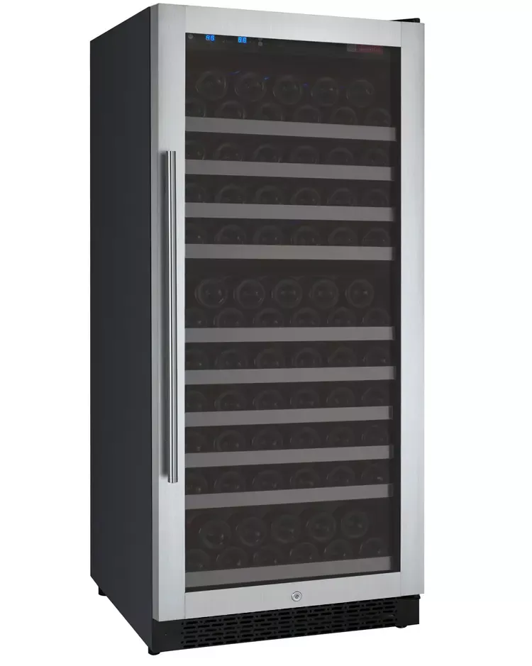 Allavino FlexCount Series 128 Bottle Single Zone Built-in Wine Refrigerator with Stainless Steel Door - Right Hinge