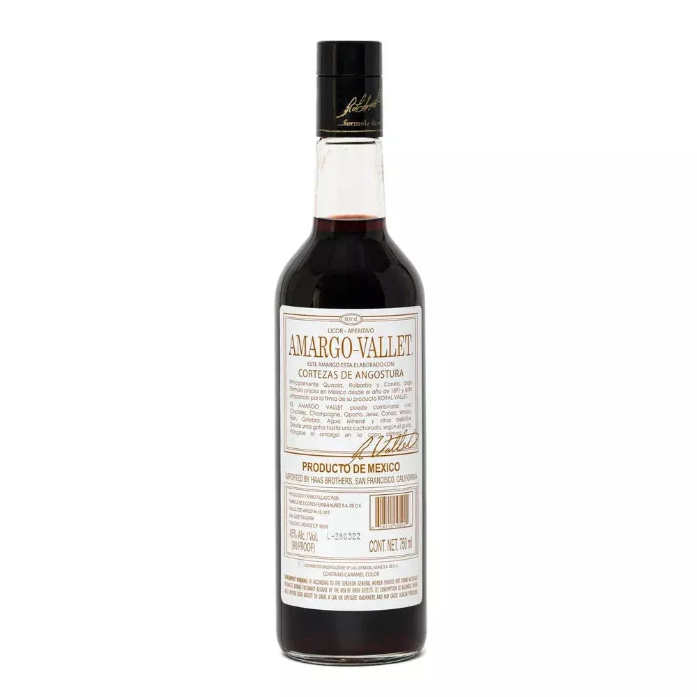 Amargo-Vallet Angostura Licor Aperitivo
