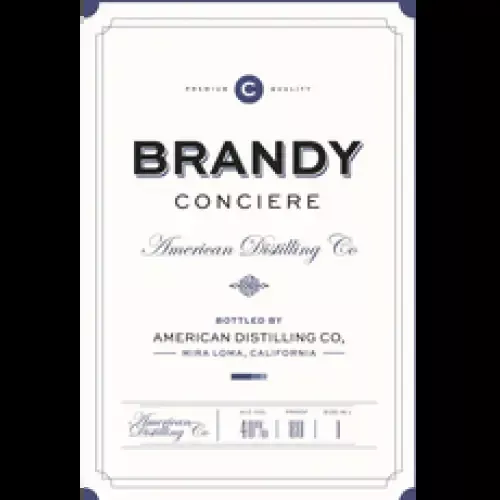 American Distilling Co. Conciere Brandy