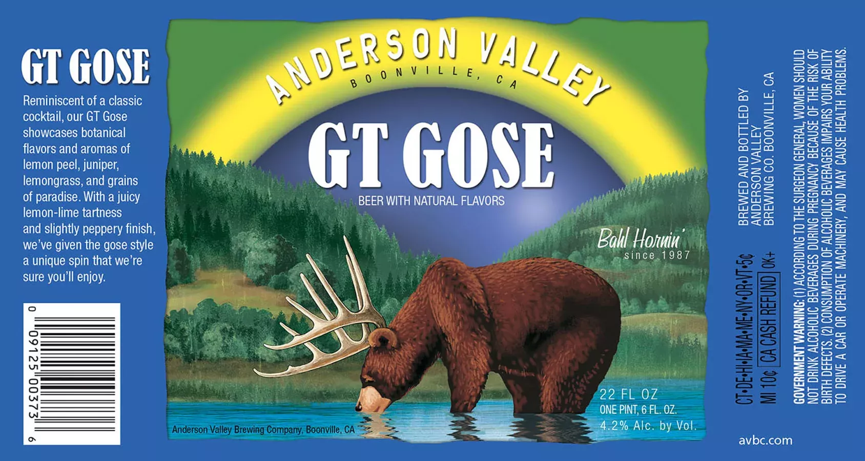 Anderson Valley GT Gose 22oz