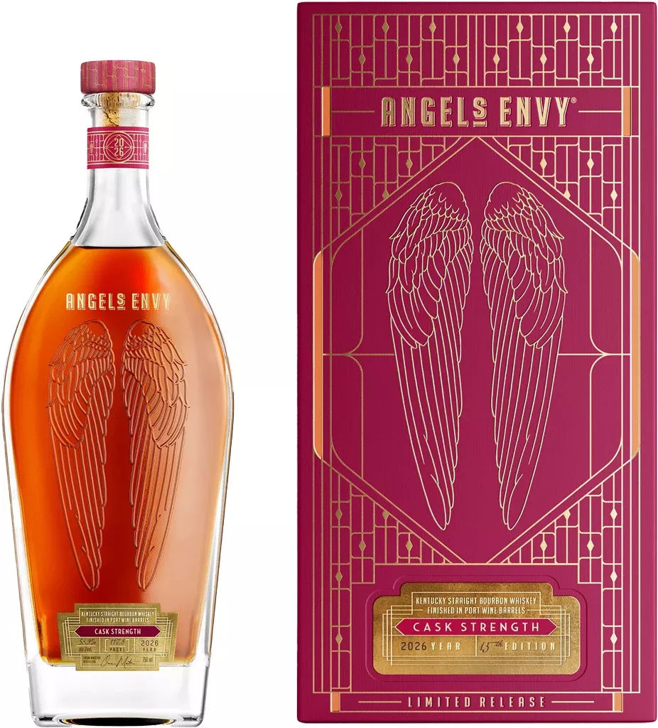 Angel's Envy Bourbon Whiskey Cask Strength Finished in Port Barrel 2026 750ml