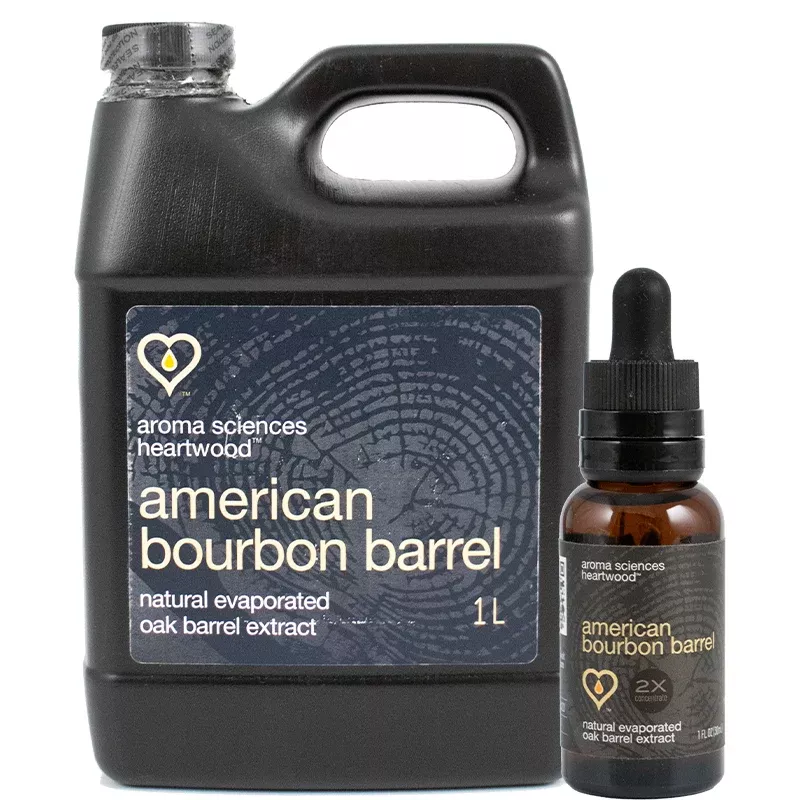 Aroma Sciences | American Bourbon Barrel Liquid Extract | Double Concentrated | Natural Evaporated Oak Extract