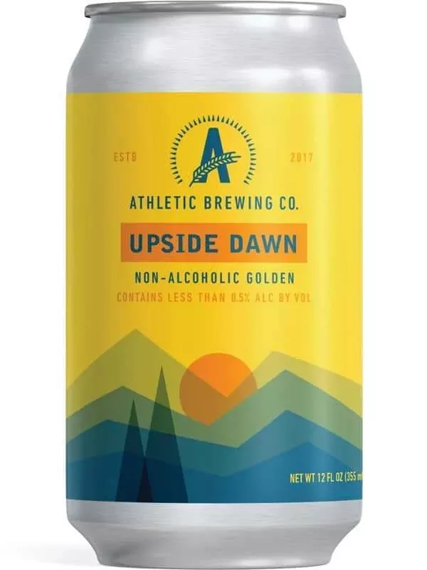 Athletic Brewing Upside Dawn Golden Ale (Non-Alcoholic)