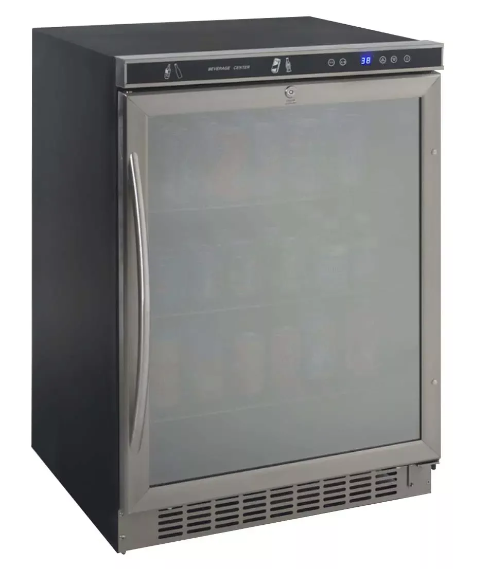 Avanti 5.1 Cu. Ft. Beverage Center - Stainless Steel Glass Door