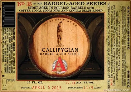 Avery Barrel Aged Callipygian (No36) 12oz