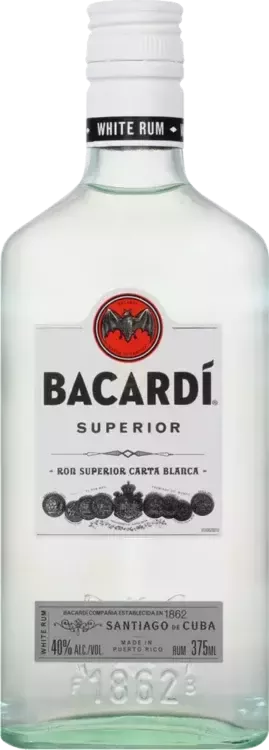 Bacardi Carta Blanca Superior White Rum 375ml