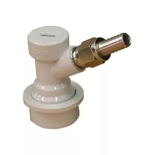 Ball Lock Home Brew Keg Tap - Gas In with Male Flare Fitting with Hose Barb