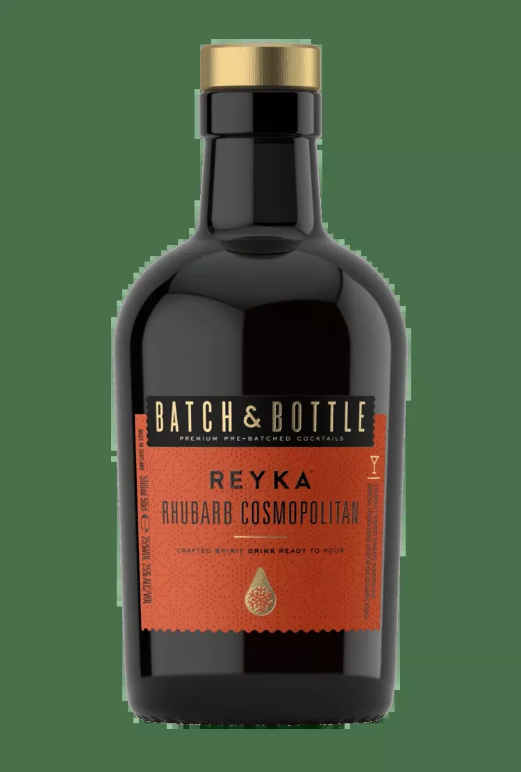 Batch & Bottle Reyka Vodka Rhubarb Cosmopolitan