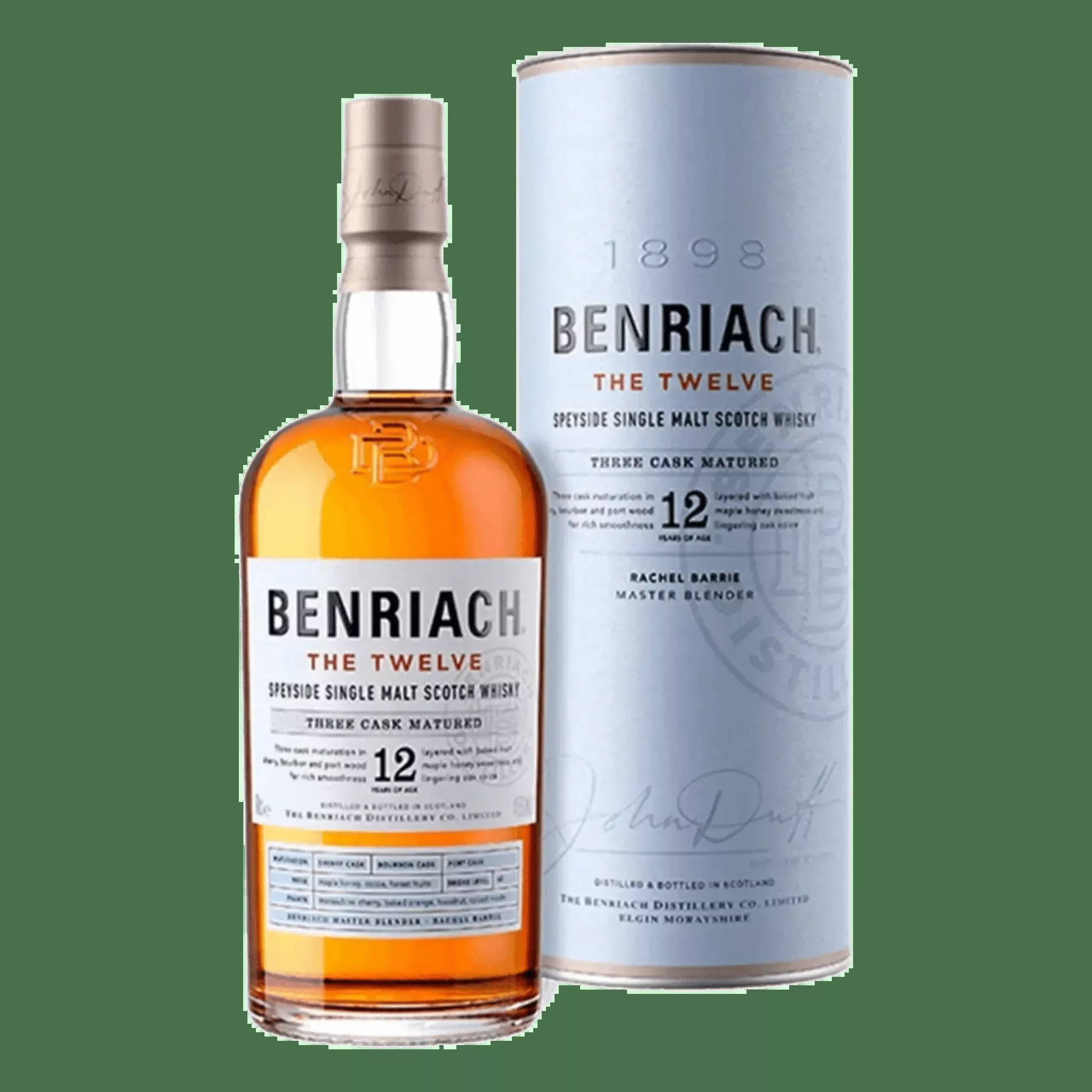 BenRiach The Twelve Three Cask Matured Speyside Single Malt Scotch Whisky 750ml