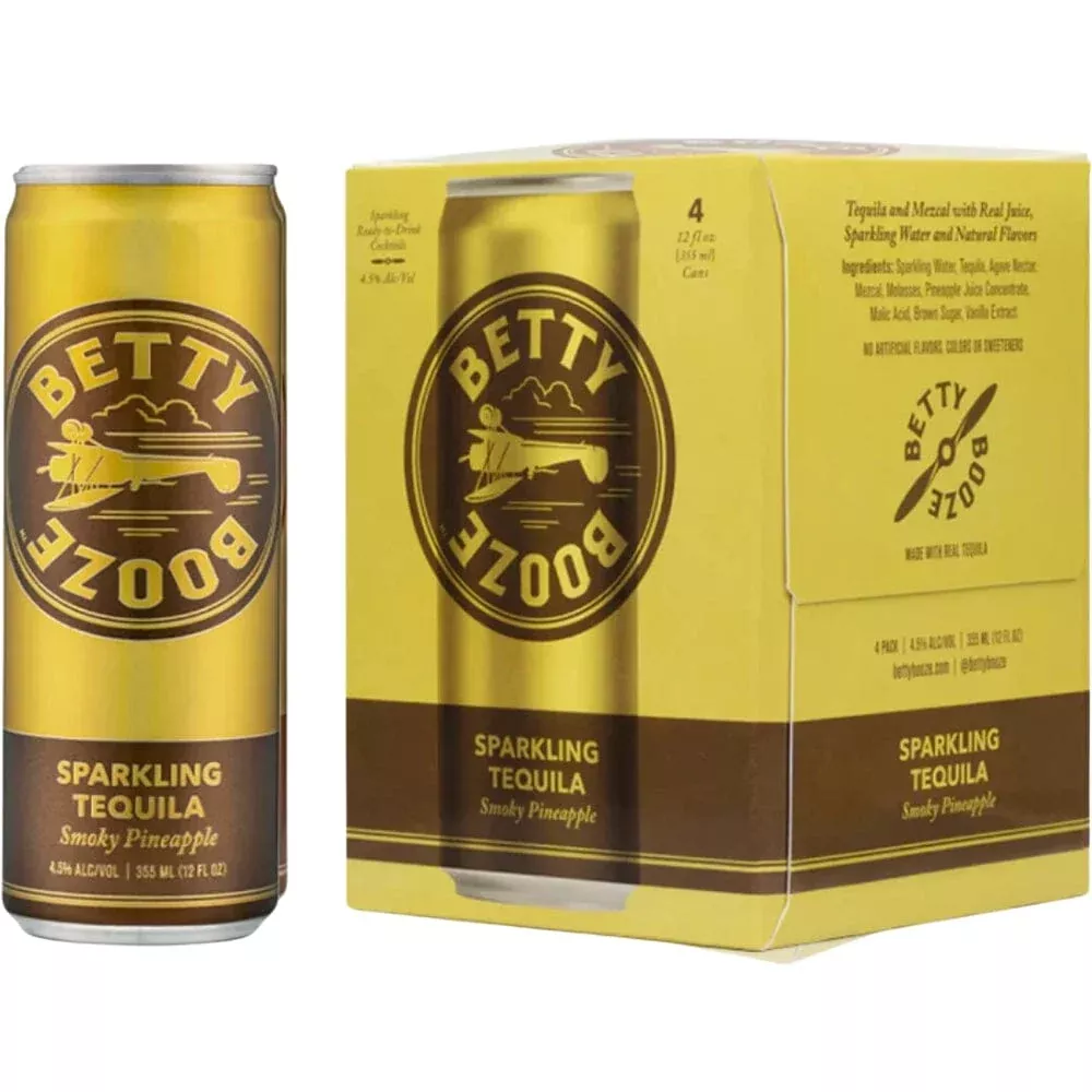 Betty Booze Sparkling Tequila With Smokey Pineapple 4k