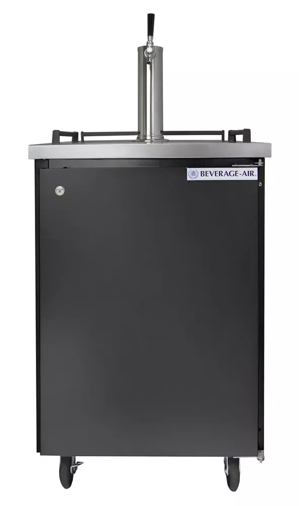 Beverage-Air 24" Wide Single Tap Black Commercial Kegerator
