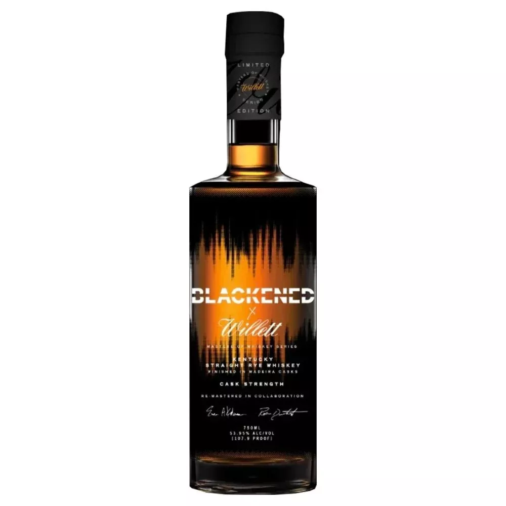 Blackened X Willet Cask Strength Rye Whiskey By Metallica