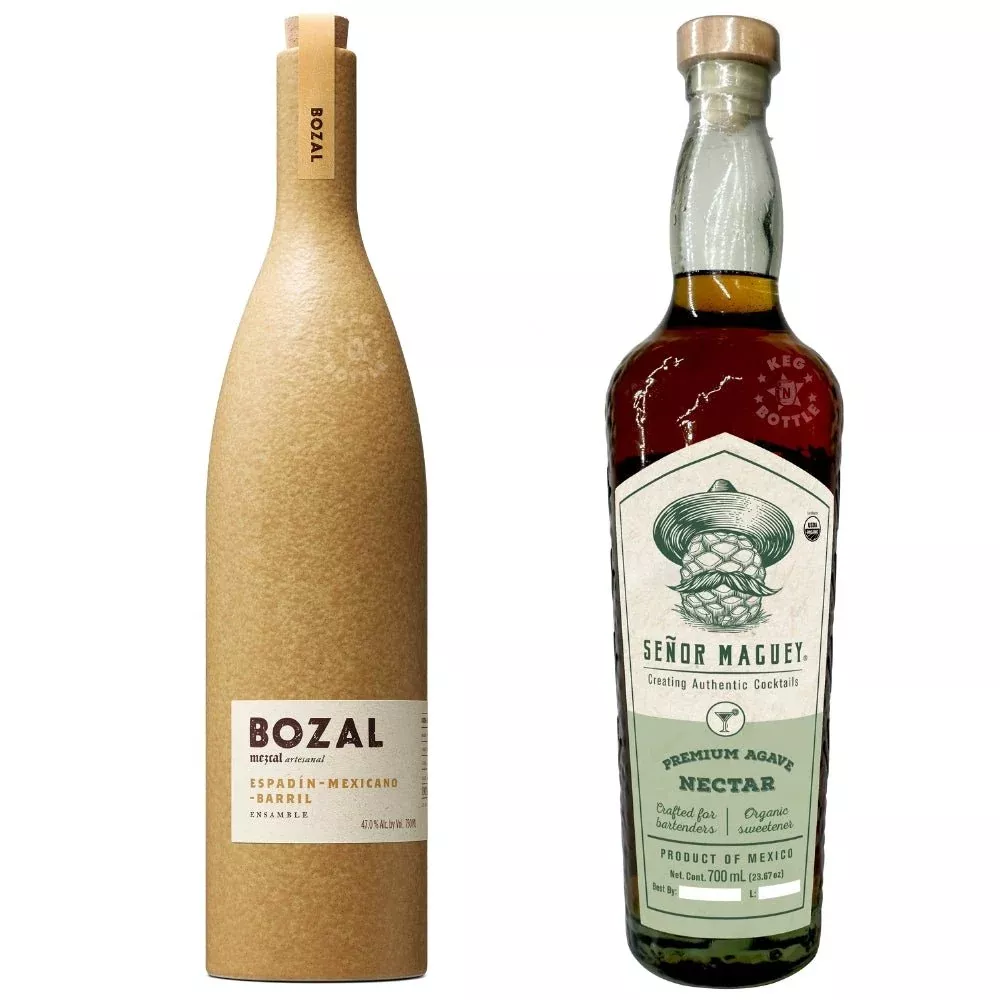 Bozal Mezcal Ensamble & Señor Maguey Agave Nectar Bundle (750 ml + 700 ml)
