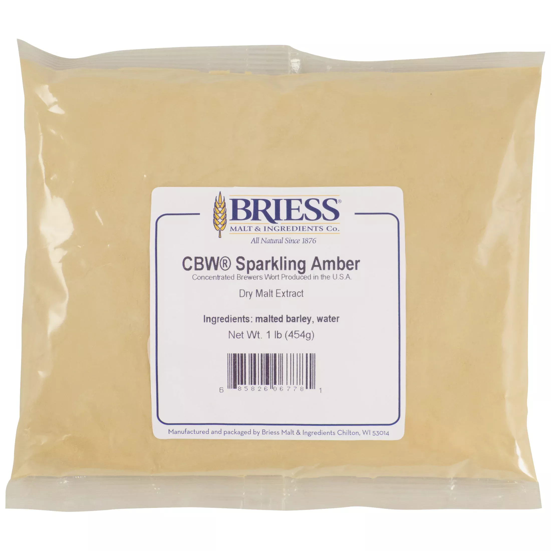 Briess CBW Sparkling Amber | Concentrated Brewers Wort | Dry Malt Extract | DME | 9 SRM