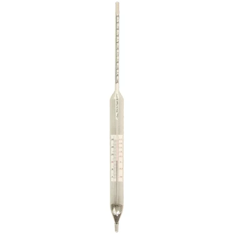Brix Hydrometer (-5 to 5) With Correction Scale