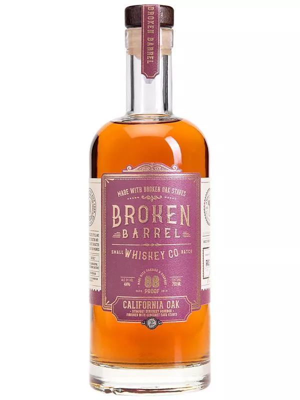 Broken Barrel California Oak Bourbon Whiskey