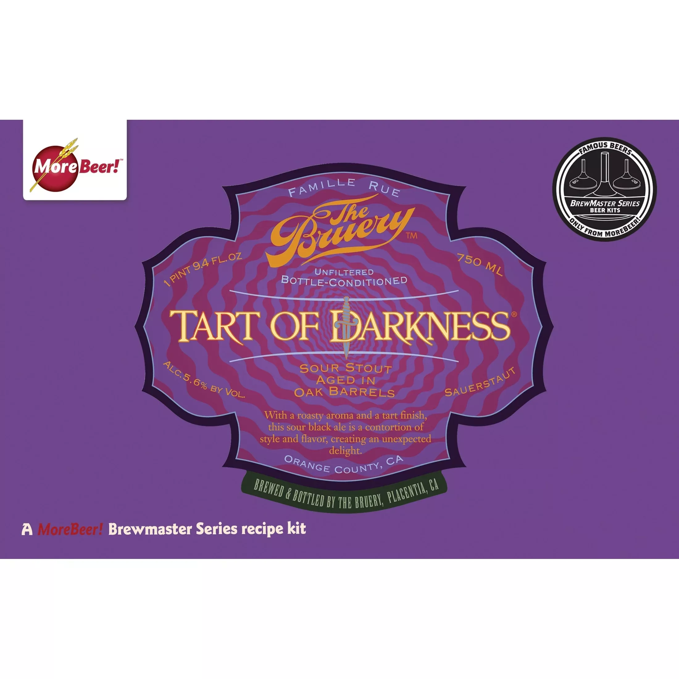 The Bruery Tart of Darkness Sour Stout | 5 Gallon Beer Recipe Kit | All-Grain