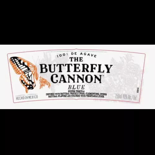 Butterfly Cannon Blue Silver Tequila