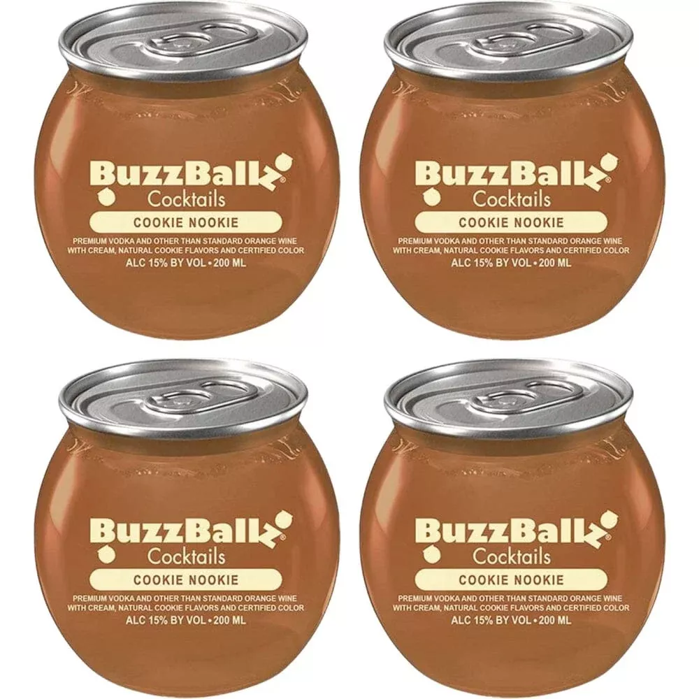 Buzzballz Cookie Nookie Pre-Mixed Cocktails 4-Pack