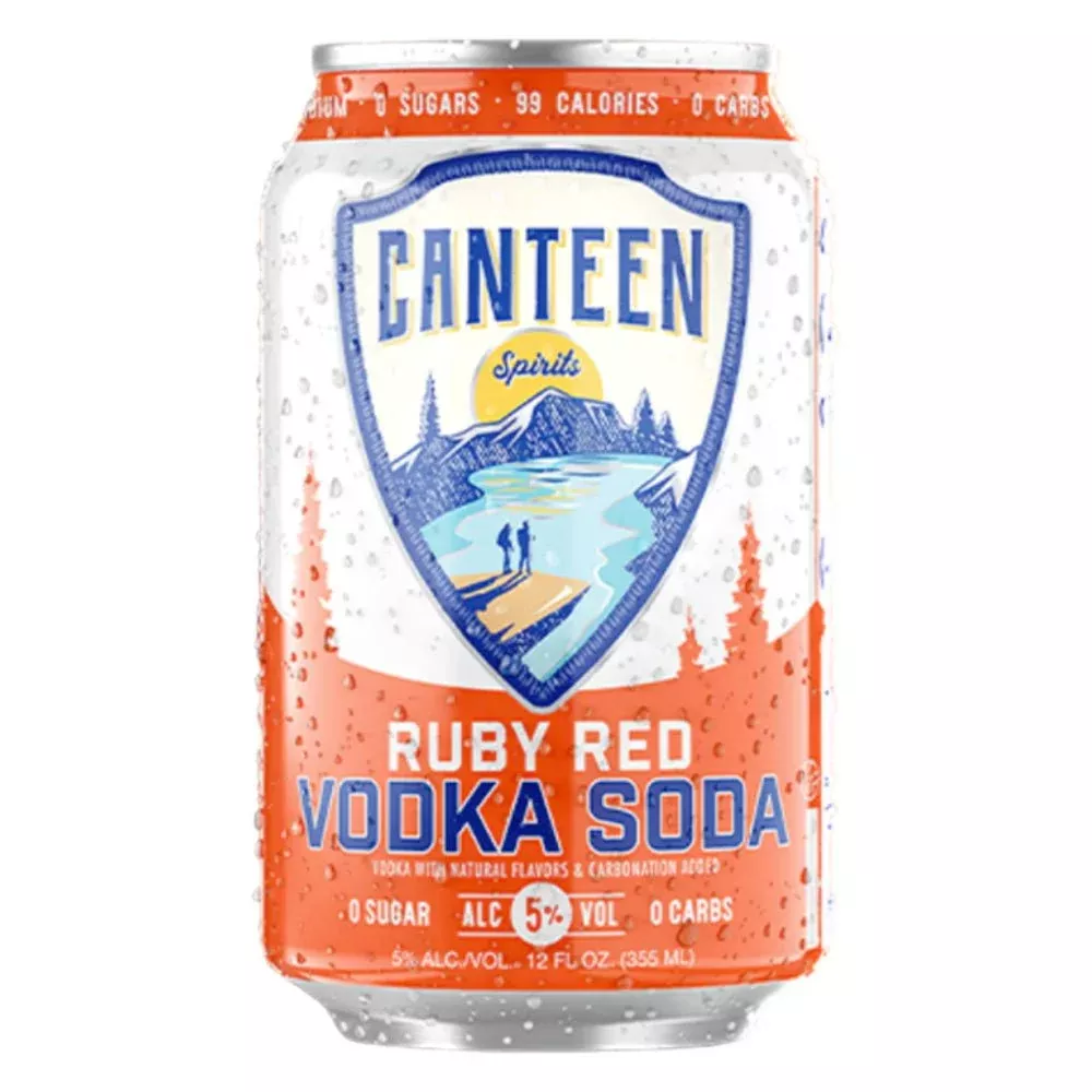 Canteen Ruby Red Grapefruit Vodka Soda 6pk