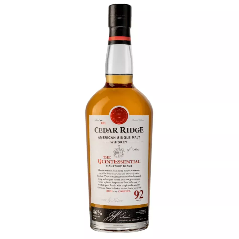 Cedar Ridge American Single Malt Whiskey The QuintEssential