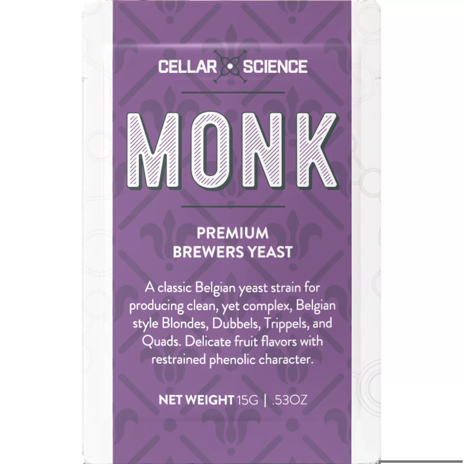 CellarScience MONK Dry Yeast | Belgian Abbey Ale | Premium Beer Yeast